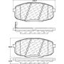 CENTRIC PARTS 105.13971 Posi Quiet Ceramic Brake Pads with Shims and Hardware