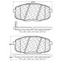 CENTRIC PARTS 105.13972 Posi Quiet Ceramic Brake Pads with Shims and Hardware