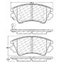 CENTRIC PARTS 105.14040 Posi Quiet Ceramic Brake Pads with Shims and Hardware