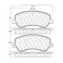 CENTRIC PARTS 105.14060 Posi Quiet Ceramic Brake Pads with Shims and Hardware