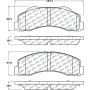 CENTRIC PARTS 105.14140 Posi Quiet Ceramic Brake Pads with Shims and Hardware