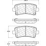 CENTRIC PARTS 105.14300 Posi Quiet Ceramic Brake Pads with Shims and Hardware