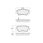 CENTRIC PARTS 105.14450 Posi Quiet Ceramic Brake Pads with Shims and Hardware