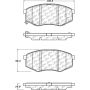CENTRIC PARTS 105.14470 Posi Quiet Ceramic Brake Pads with Shims and Hardware