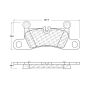 CENTRIC PARTS 105.14530 Posi Quiet Ceramic Brake Pads with Shims and Hardware