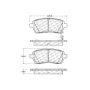 CENTRIC PARTS 105.14541 Posi Quiet Ceramic Brake Pads with Shims and Hardware