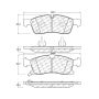 CENTRIC PARTS 105.14550 Posi Quiet Ceramic Brake Pads with Shims and Hardware