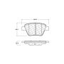 CENTRIC PARTS 105.14560 Posi Quiet Ceramic Brake Pads with Shims and Hardware