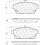 CENTRIC PARTS 105.14670 Posi Quiet Ceramic Brake Pads with Shims and Hardware