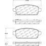 CENTRIC PARTS 105.14680 Posi Quiet Ceramic Brake Pads with Shims and Hardware
