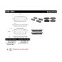 CENTRIC PARTS 105.14681 Posi Quiet Ceramic Brake Pads with Shims