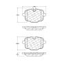 CENTRIC PARTS 105.14690 Posi Quiet Ceramic Brake Pads with Shims and Hardware
