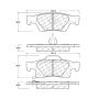 CENTRIC PARTS 105.14980 Posi Quiet Ceramic Brake Pads with Shims and Hardware