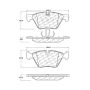 CENTRIC PARTS 105.15040 Posi Quiet Ceramic Brake Pads with Shims and Hardware