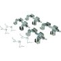 CENTRIC PARTS 105.15080 Posi Quiet Ceramic Brake Pads with Shims and Hardware