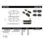 CENTRIC PARTS 105.15431 Posi Quiet Ceramic Brake Pads with Shims and Hardware