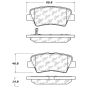 CENTRIC PARTS 105.15440 Posi Quiet Ceramic Brake Pads with Shims and Hardware
