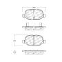 CENTRIC PARTS 105.15690 Posi Quiet Ceramic Brake Pads with Shims and Hardware