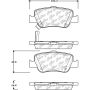 CENTRIC PARTS 105.15720 Posi Quiet Ceramic Brake Pads with Shims