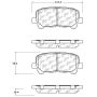 CENTRIC PARTS 105.15850 Posi Quiet Ceramic Brake Pads with Shims and Hardware