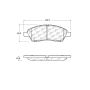 CENTRIC PARTS 105.15920 Posi Quiet Ceramic Brake Pads with Shims and Hardware