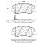 CENTRIC PARTS 105.15930 Posi Quiet Ceramic Brake Pads with Shims and Hardware