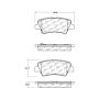CENTRIC PARTS 105.15940 Posi Quiet Ceramic Brake Pads with Shims and Hardware
