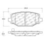 CENTRIC PARTS 105.15960 Posi Quiet Ceramic Brake Pads with Shims and Hardware