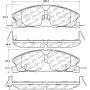 CENTRIC PARTS 105.16111 Posi Quiet Ceramic Brake Pads with Shims and Hardware