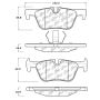 CENTRIC PARTS 105.16130 Posi Quiet Ceramic Brake Pads with Shims and Hardware