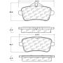 CENTRIC PARTS 105.16300 Posi Quiet Ceramic Brake Pads with Shims and Hardware