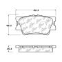 CENTRIC PARTS 105.16320 Posi Quiet Ceramic Brake Pads with Shims and Hardware