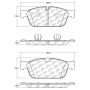 CENTRIC PARTS 105.16360 Posi Quiet Ceramic Brake Pads with Shims