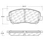 CENTRIC PARTS 105.16401 Posi Quiet Ceramic Brake Pads with Shims and Hardware