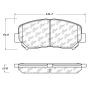 CENTRIC PARTS 105.16402 Posi Quiet Ceramic Brake Pads with Shims and Hardware