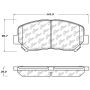 CENTRIC PARTS 105.16403 Posi Quiet Ceramic Brake Pads with Shims and Hardware