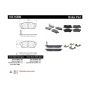 CENTRIC PARTS 105.16580 Posi Quiet Ceramic Brake Pads with Shims and Hardware