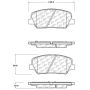 CENTRIC PARTS 105.16750 Posi Quiet Ceramic Brake Pads with Shims and Hardware