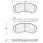CENTRIC PARTS 105.16770 Posi Quiet Ceramic Brake Pads with Shims