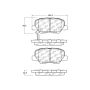 CENTRIC PARTS 105.16790 Posi Quiet Ceramic Brake Pads with Shims and Hardware