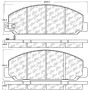 CENTRIC PARTS 105.16830 Posi Quiet Ceramic Brake Pads with Shims and Hardware