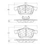 CENTRIC PARTS 105.17210 Posi Quiet Ceramic Brake Pads with Shims and Hardware