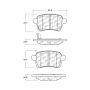 CENTRIC PARTS 105.17220 Posi Quiet Ceramic Brake Pads with Shims and Hardware