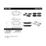 CENTRIC PARTS 105.17290 Posi Quiet Ceramic Brake Pads with Shims and Hardware