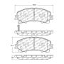 CENTRIC PARTS 105.17360 Posi Quiet Ceramic Brake Pads with Shims and Hardware