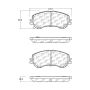 CENTRIC PARTS 105.17370 Posi Quiet Ceramic Brake Pads with Shims and Hardware