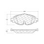 CENTRIC PARTS 105.17600 Posi Quiet Ceramic Brake Pads with Shims