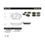 CENTRIC PARTS 105.17790 Posi Quiet Ceramic Brake Pads with Shims