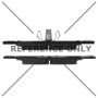 CENTRIC PARTS 105.18381 Posi Quiet Ceramic Brake Pads with Shims