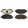 CENTRIC PARTS 105.18600 Posi Quiet Ceramic Brake Pads with Shims